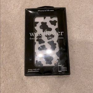 Wildflower Cow print phone case (iphone 6/7/8)
